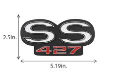 1967 GRILLE EMBLEM, SS 427